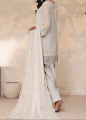 SMOKEY ELEGANCE – Embroidered Chiffon Unstitched 3PC Suit.