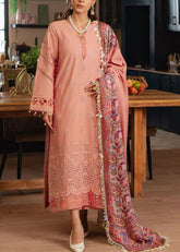 Grace S952-Embroidered 3PC CHIKANKARI Lawn Dress With Printed Munar Dupatta.