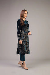 Grace W24 - Embroidered Velvet Shirt.