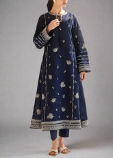 Grace Z-(W493)- Stitched Embroidered 2Pc Marina Dress.