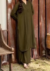 C-S 021- STITCHED 2PC DHANAK CO-ORD SET.