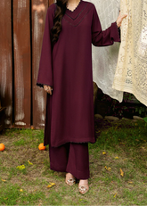 C-S 047- STITCHED 2PC LAWN CO-ORD SET.