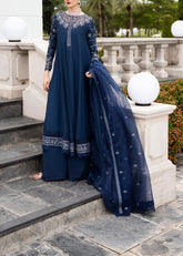 Grace S1226-Embroidered 3pc Sequence Lawn Dress With Embroidered Organza Dupatta.