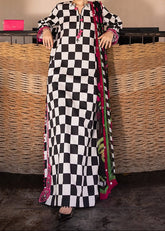 Grace S1352 - Printed & Embroidered 3pc Lawn Dress With Embroidered Sequence Chiffon Dupatta.
