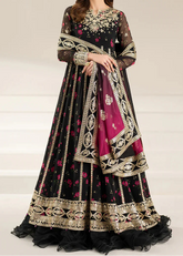 Grace S1337 - Printed & Embroidered 3pc Lawn Dress With Embroidered Chiffon Dupatta.
