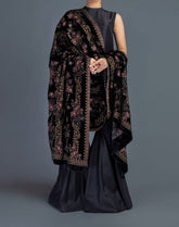 Sarinnah Premium D81-Luxury Formal Heavy Embroidered Karandi Shawl.