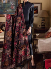 Sarinnah Premium D14-Luxury Formal Heavy Embroidered Karandi Shawl.