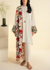 Grace S1155-Embroidered 3pc Lawn Dress With Printed Munar Dupatta.
