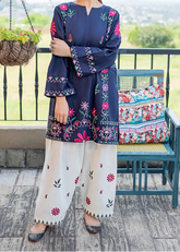 Grace S1401 - Embroidered 2pc lawn dress.