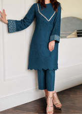 Grace S1526 -Embroidered 2pc lawn dress.
