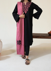 Grace W935-Embroidered 3pc Marina Dress With Embroidered Marina Shawl.