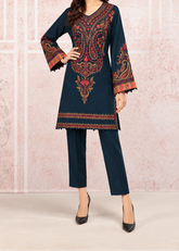 Grace W1108 - Embroidered 2pc Marina Dress.