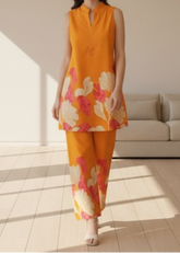 Grace W950- Digital Printed 2pc Karandi Dress.