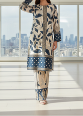 Grace W949- Digital Printed 2pc Karandi Dress.
