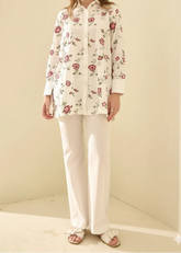 Grace Z-(W1000) - Stitched Embroidered 2pc Marina Dress.