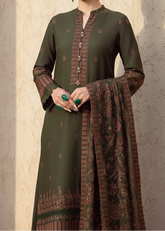 Grace W124 -Embroidered 3pc marina dress with Embroidered marina shawl.