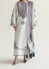 Grace S1425 - Embroidered 3pc Lawn Dress With Printed Lawn Dupatta.