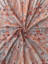 Beige Rose-Heavy Embroidered Karandi Beige Shawl