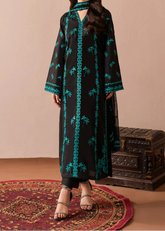 Grace S1439-Embroidered 3pc Lawn Dress With Embroidered Chiffon Dupatta.