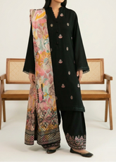 Grace S881-Embroidered 3pc Lawn Dress with Printed Munar Dupatta.