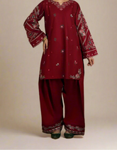 Grace S1184-Embroidered 2pc Lawn Dress