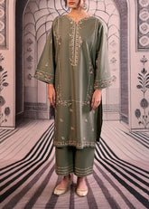Grace S1207-Embroidered 2pc Lawn Dress