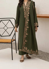 Grace W772 - Embroidered 3pc Marina Dress With Embroidered Marina Shawl.