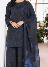 Grace W909 - Digital Printed 3pc Karandi Dress With Digital Printed Karandi Shawl.