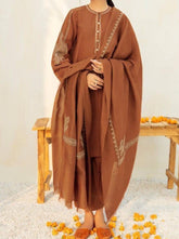 Grace S601-Embroidered 3pc lawn dress with embroidered Munar dupatta.