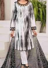 Grace W672- Digital Printed 3pc linen dress with Digital printed chiffon dupatta