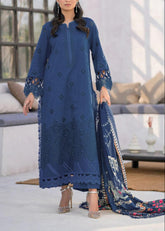 Grace S1108-Embroidered 3pc CHIKANKARI Lawn dress with Printed Munar Dupatta.