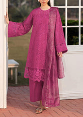 Grace S1116-Embroidered 3pc CHIKANKARI Lawn dress with Printed Munar Dupatta.
