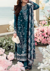 Grace S1234-Embroidered 3pc Lawn Dress With Embroidered Chiffon Dupatta.