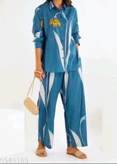 Grace W947- Digital Printed 2pc Karandi Dress.