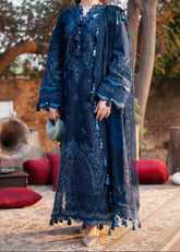 Grace S1348 - Embroidered 3pc CHIKANKRI Lawn Dress With Printed Lawn Dupatta.