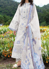 Grace S1462 - Embroidered 3pc Lawn Dress With Printed Lawn Dupatta.