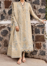 Grace Z-(S1483) - Stitched Embroidered 3pc Lawn Dress With Printed Lawn Dupatta.