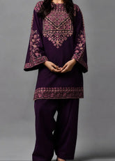 Grace Z-(S1534) - Stitched Embroidered 2PC Lawn dress.