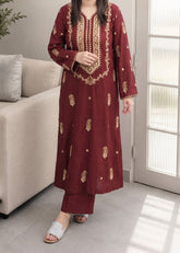Grace S1542-Embroidered 2pc Lawn Dress.