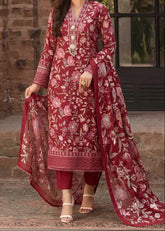 Grace S1559 - Embroidered 3pc Lawn Dress With Embroidered Chiffon Dupatta.