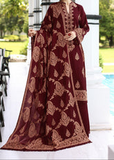 Grace W1039-Embroidered 3pc Marina Dress With Embroidered Marina Shawl.