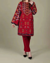 Grace Z-(W685) - Stitched Embroidered 2pc Marina Dress.