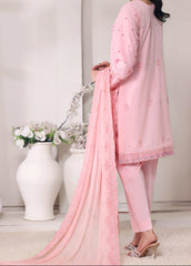 ROSY MIST – EMBROIDERED CHIKANKARI LAWN UNSTITCHED 3PC SUIT.