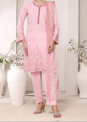 ROSY MIST – EMBROIDERED CHIKANKARI LAWN UNSTITCHED 3PC SUIT.