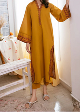 Grace W973-Embroidered 2pc Marina Dress.