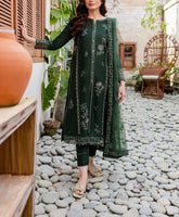 Grace S873-Embroidered 3pc Lawn Dress with Embroidered Munar Dupatta.