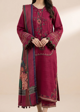 Grace S1380 - Embroidered 3pc Lawn Dress With Printed Lawn Dupatta.