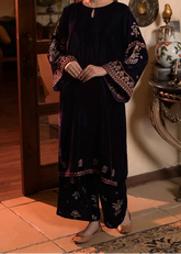 Grace W997-Embroidered 2pc Velvet Dress.