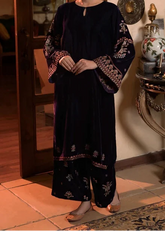 Grace W997-Embroidered 2pc Velvet Dress.