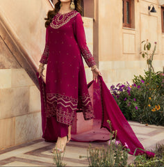 Aiza – Embroidered Chiffon Unstitched 3Pc Suit